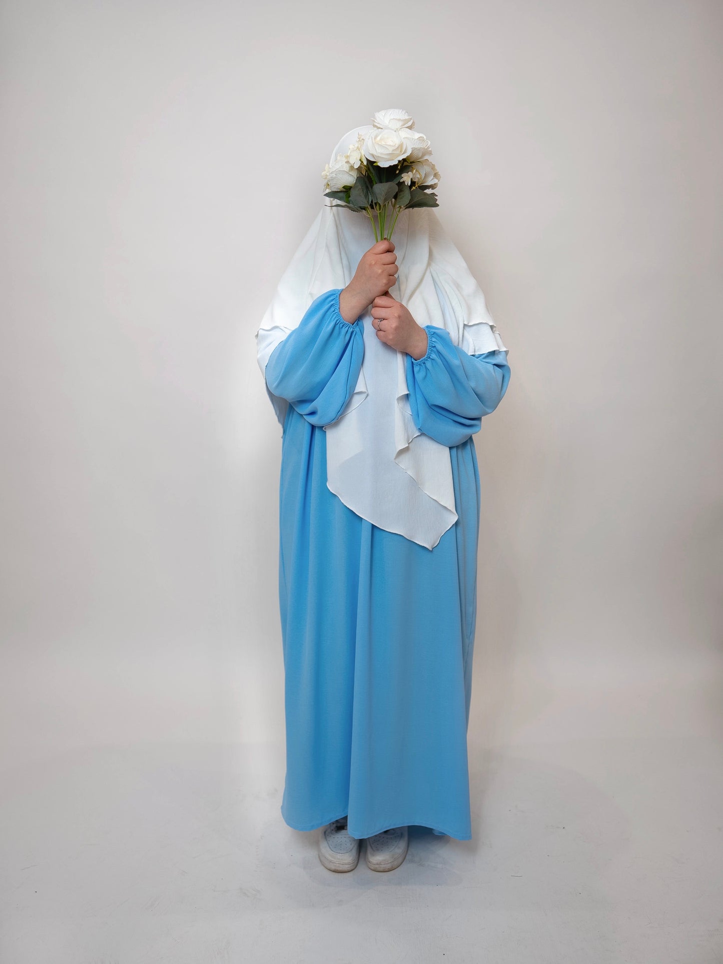 Balloon Abaya Baby Blue