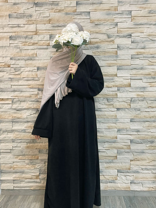 Cord Abaya Schwarz