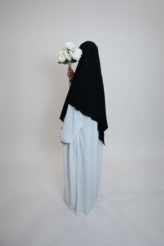 Khimar 2-Lagig Schwarz