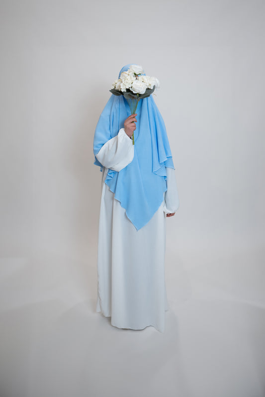 Khimar 1-Lagig Babyblau