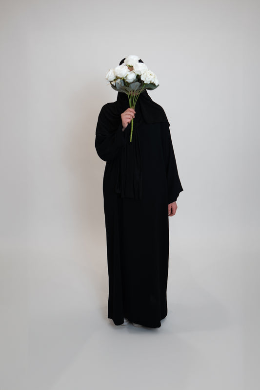 Basic abaya Schwarz