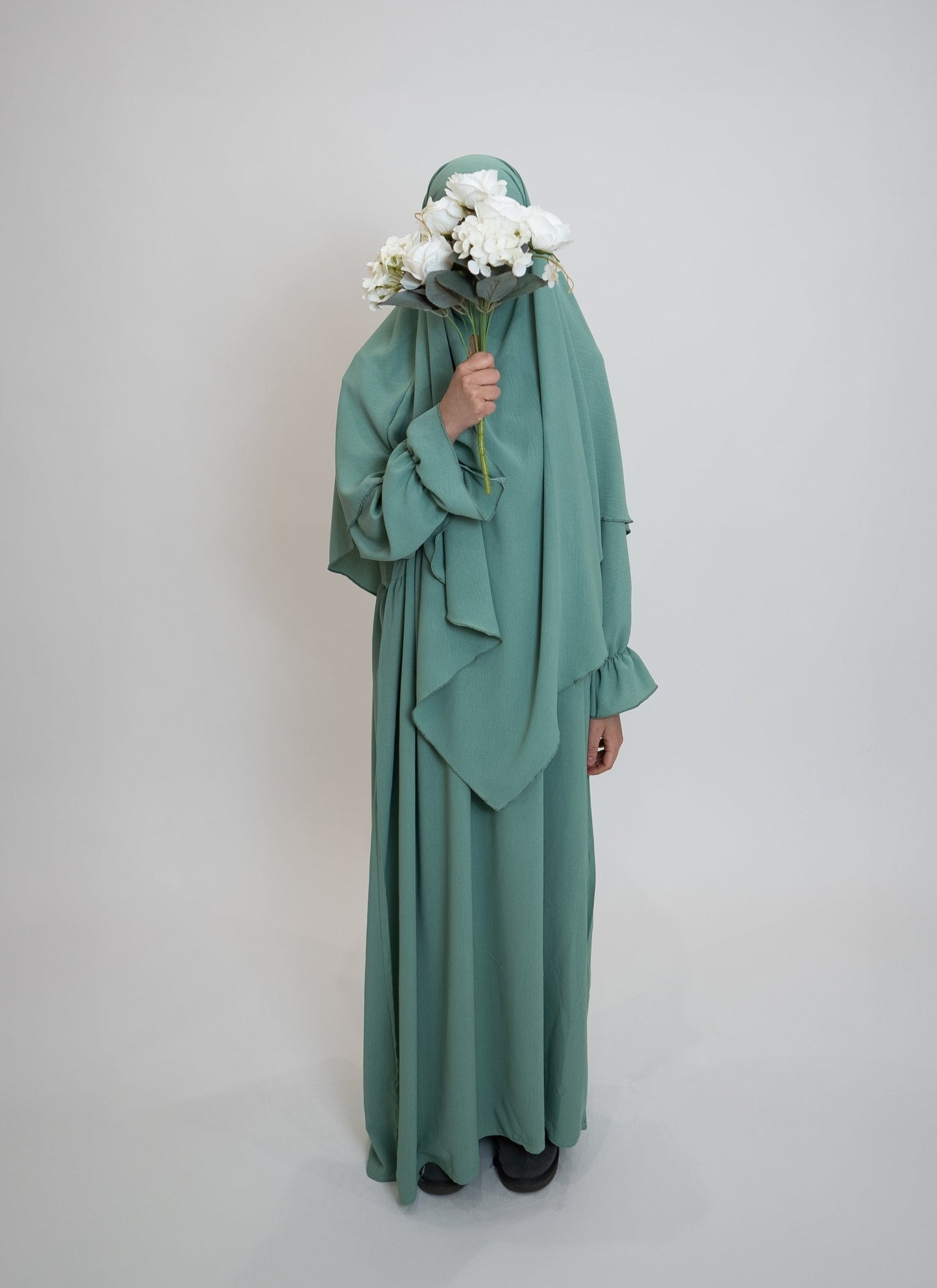 Tulip Abaya Set Mint Green