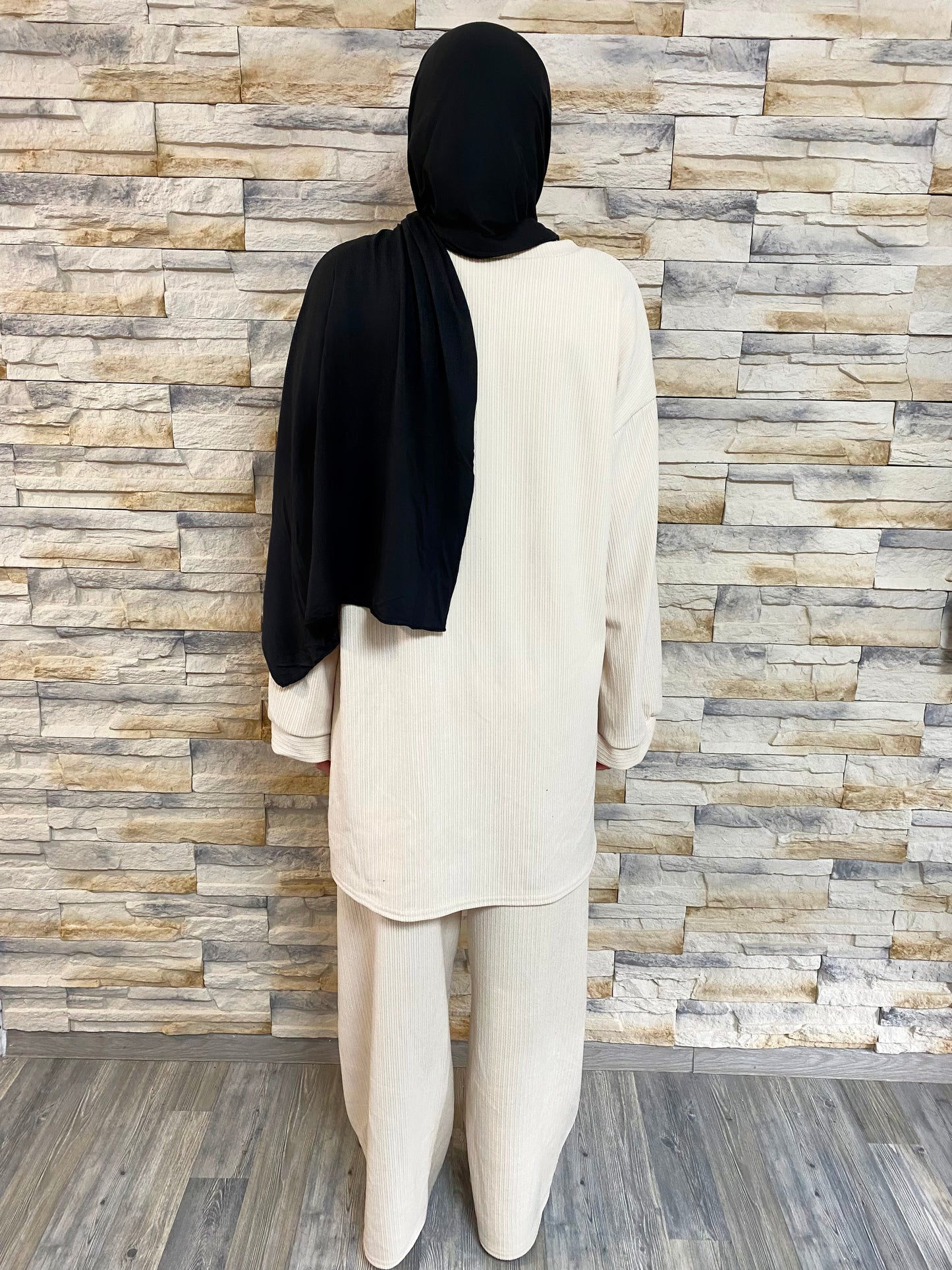 Cord Zweiteiler Creme