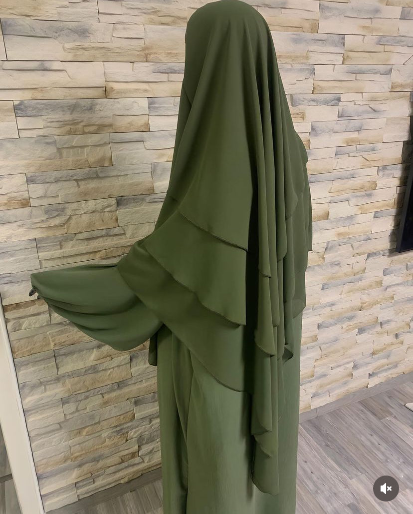 Khimar 3-Lagig Khaki