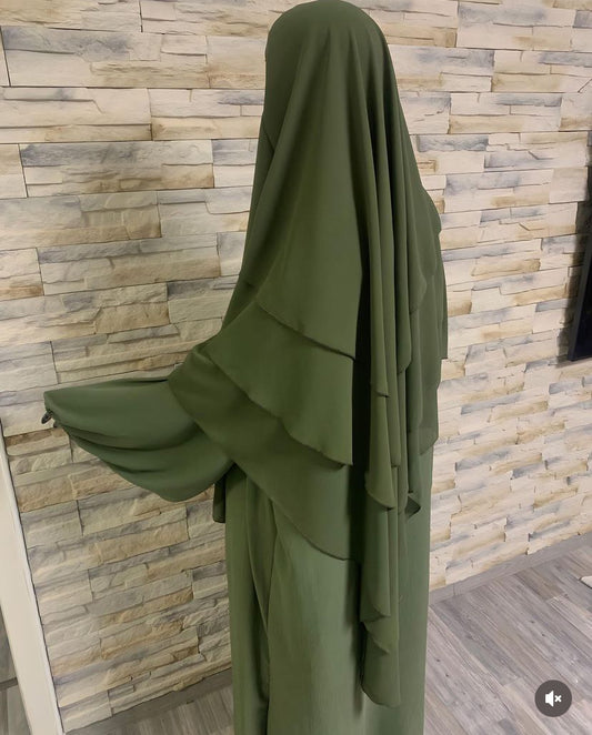 Khimar 3-Lagig Khaki