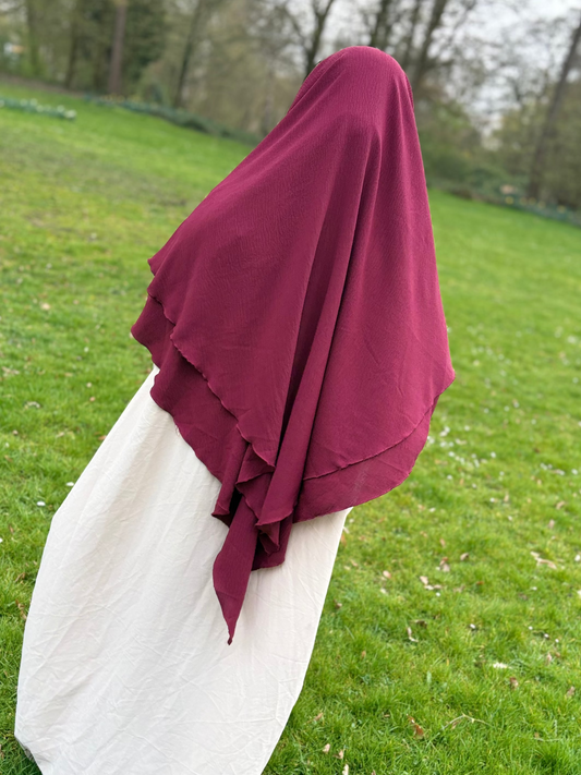 Khimar 2 Lagig Bordeauxrot