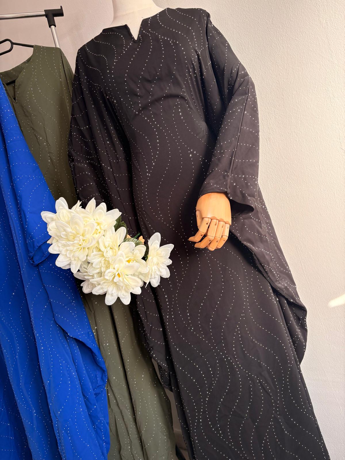 Abaya Nouran Schwarz