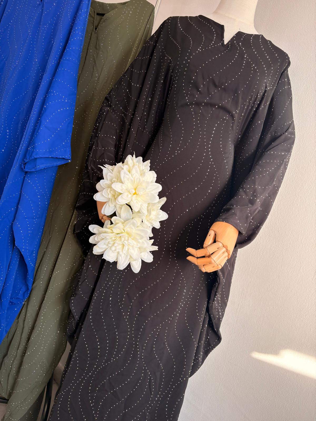 Abaya Nouran Schwarz