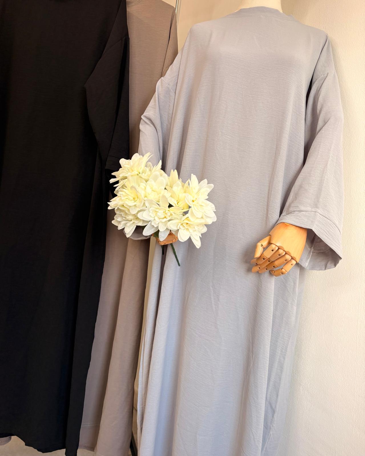Basic Abaya Grau