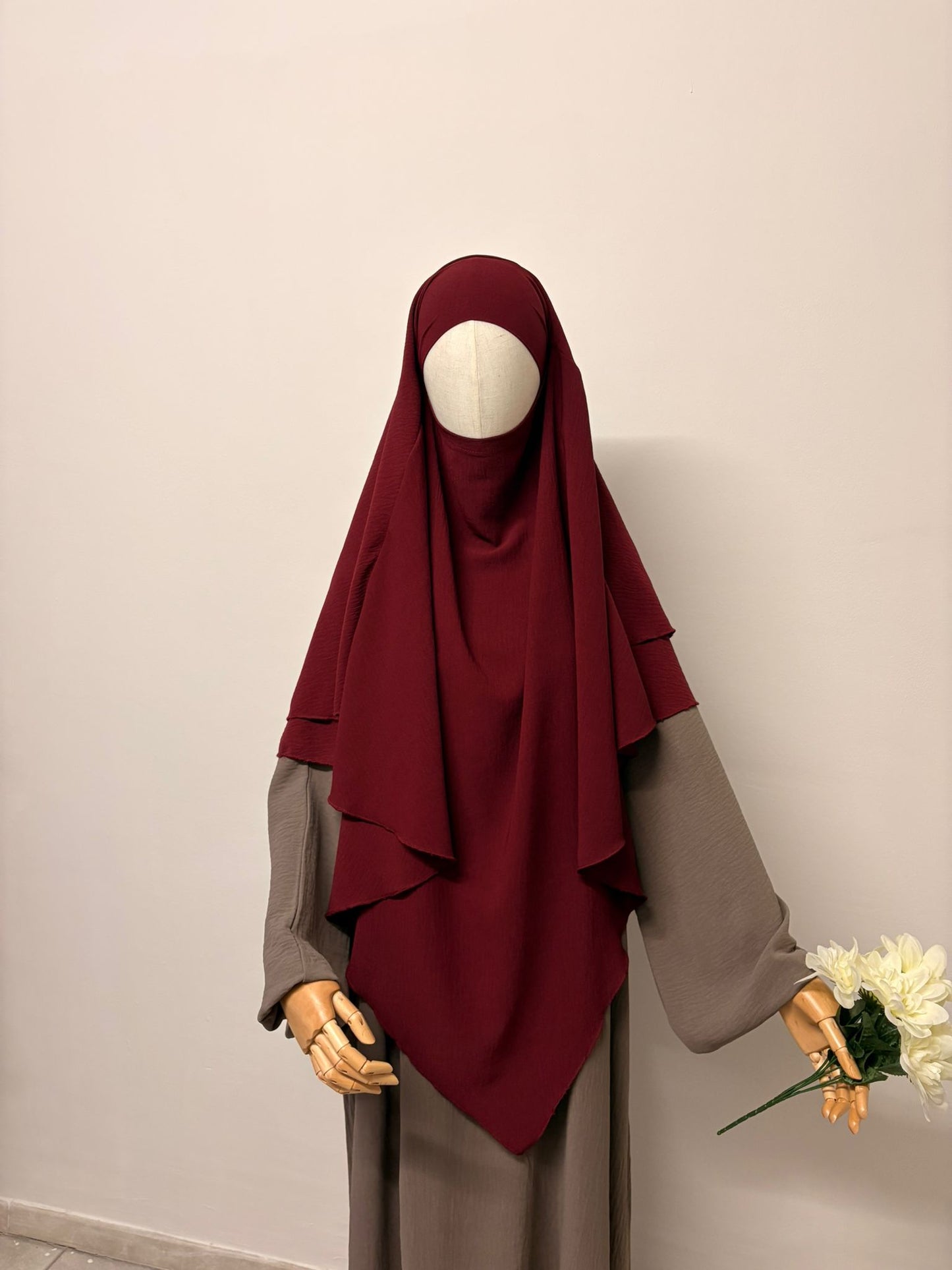Khimar 2 Lagig Bordeauxrot
