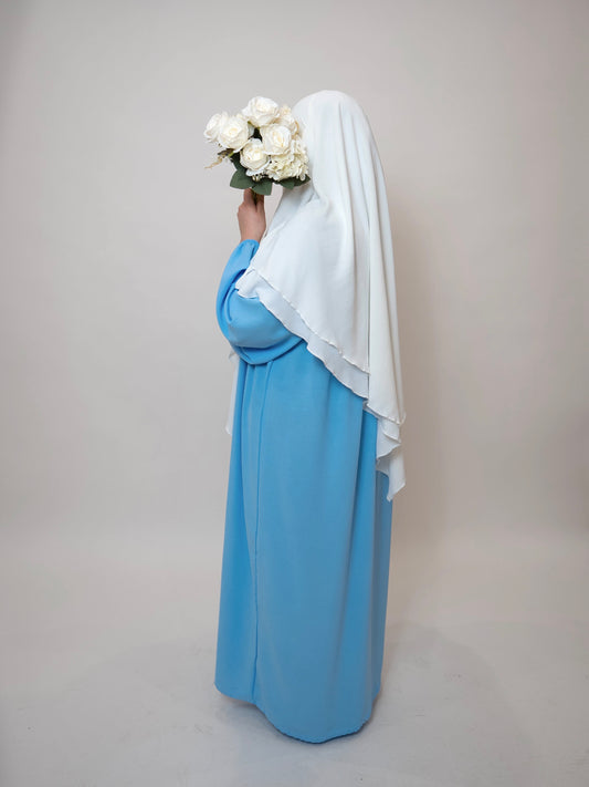 Balloon Abaya Baby Blue