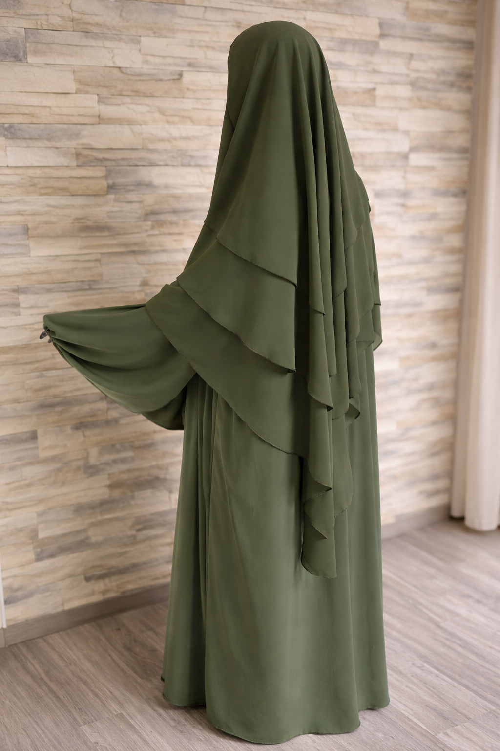 Khimar 3-Lagig Khaki