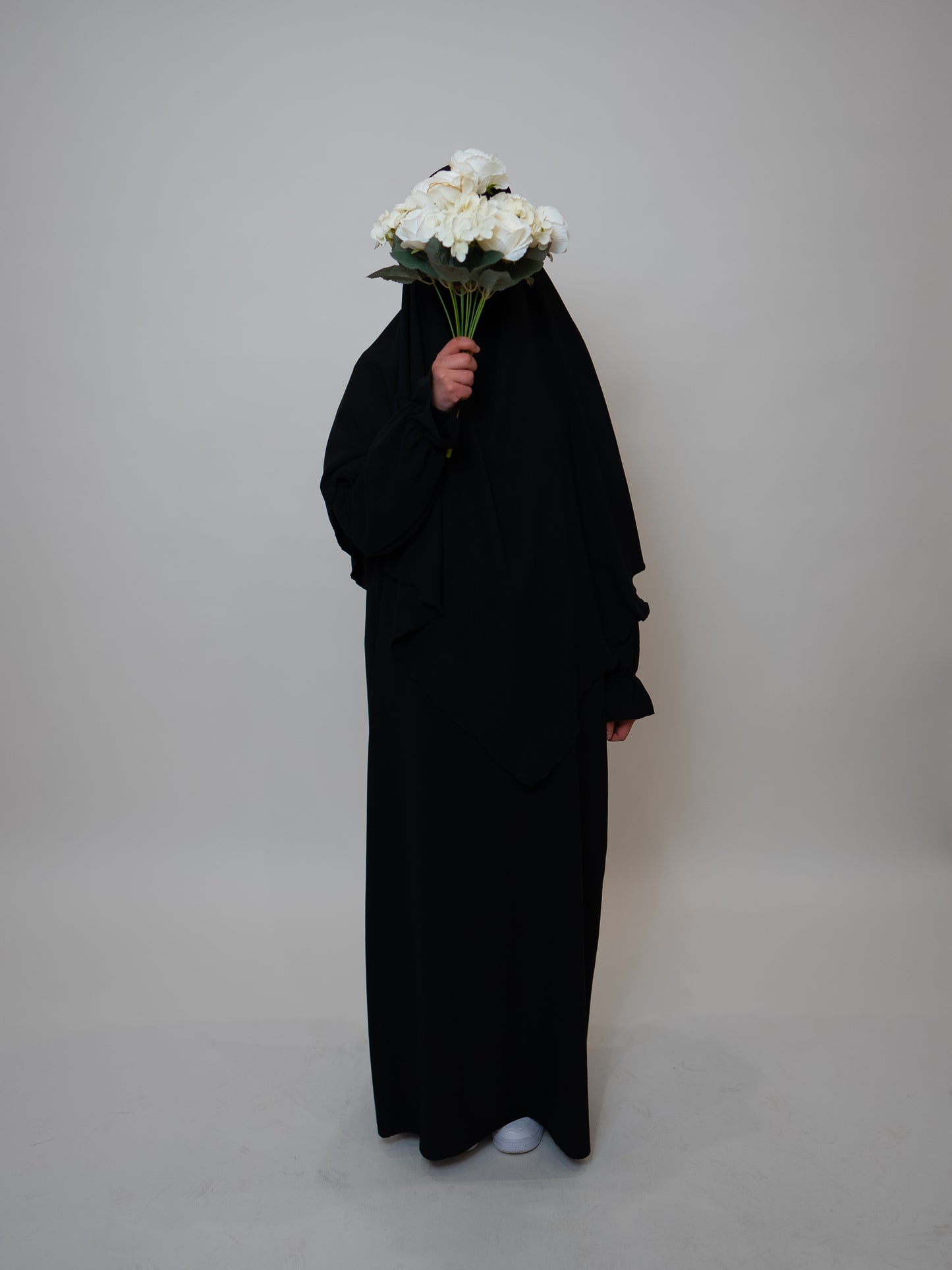Tulpen Abaya Set Schwarz