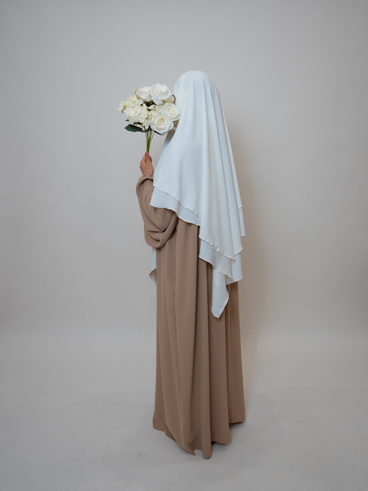 Ballon Abaya Beige