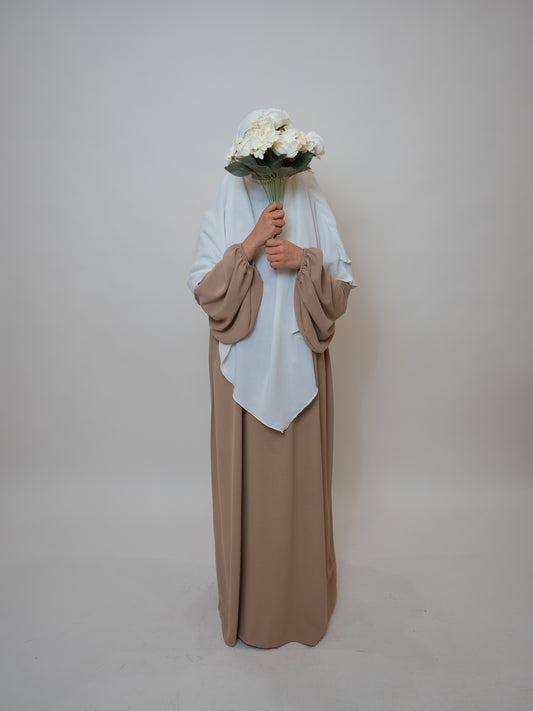Ballon Abaya Beige