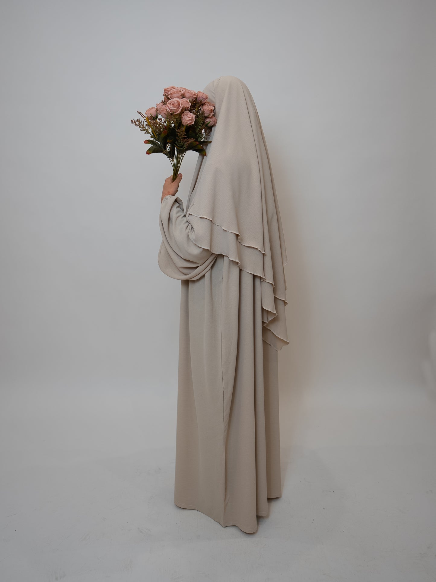 Khimar 2-lagig Creme