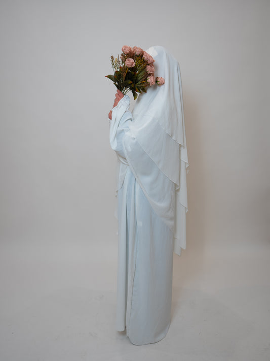 Khimar 3-Lagig Weiß