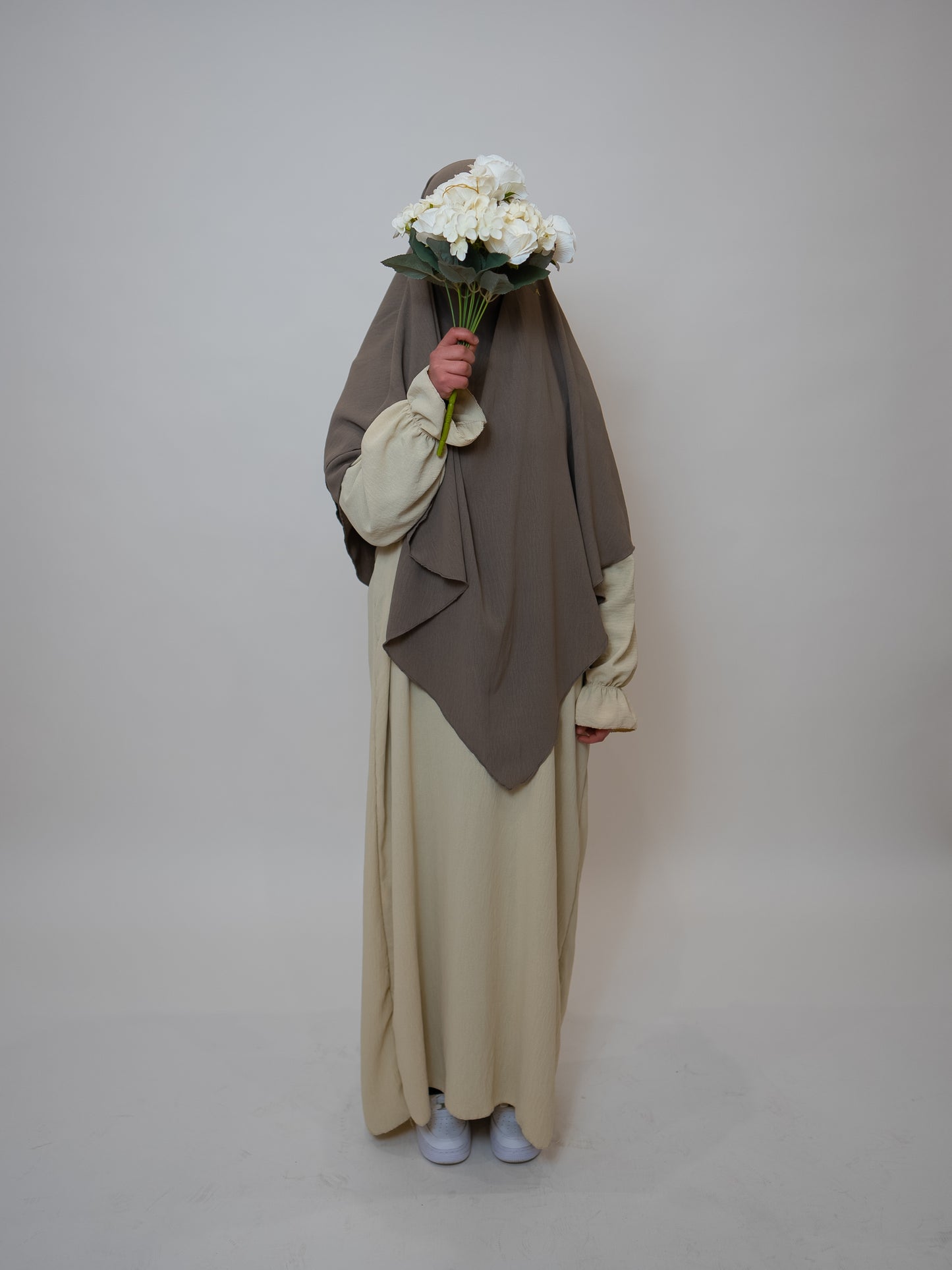 Khimar 2-lagig Taupe
