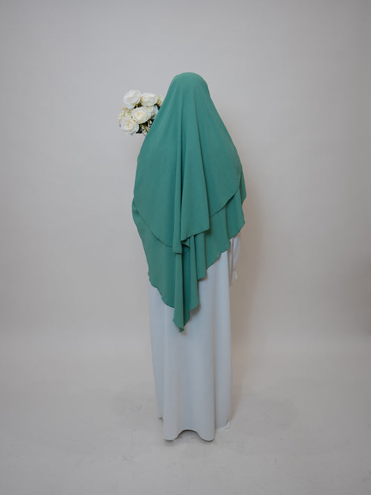 Khimar 2-lagig Mintgrün