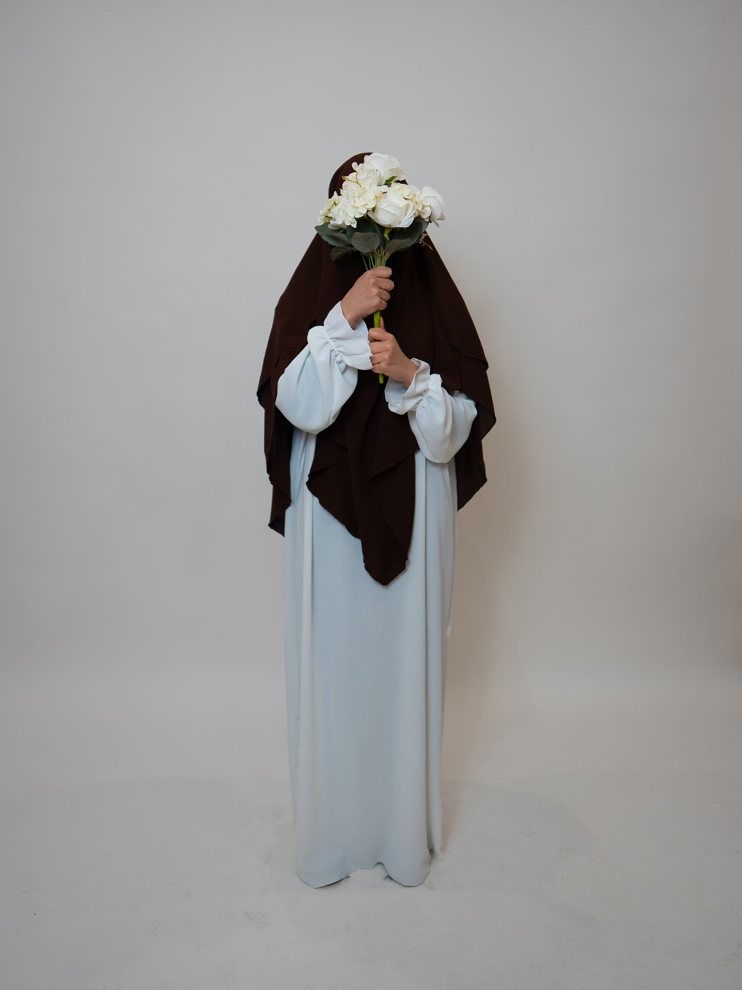Khimar 2-lagig Braun