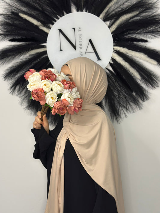 Jersey Hijab Creme