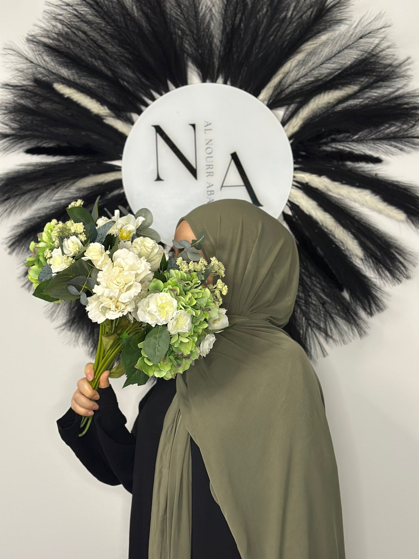 Jersey Hijab Olivgrün