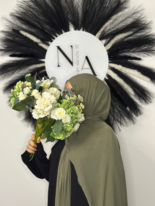 Jersey Hijab Olivgrün