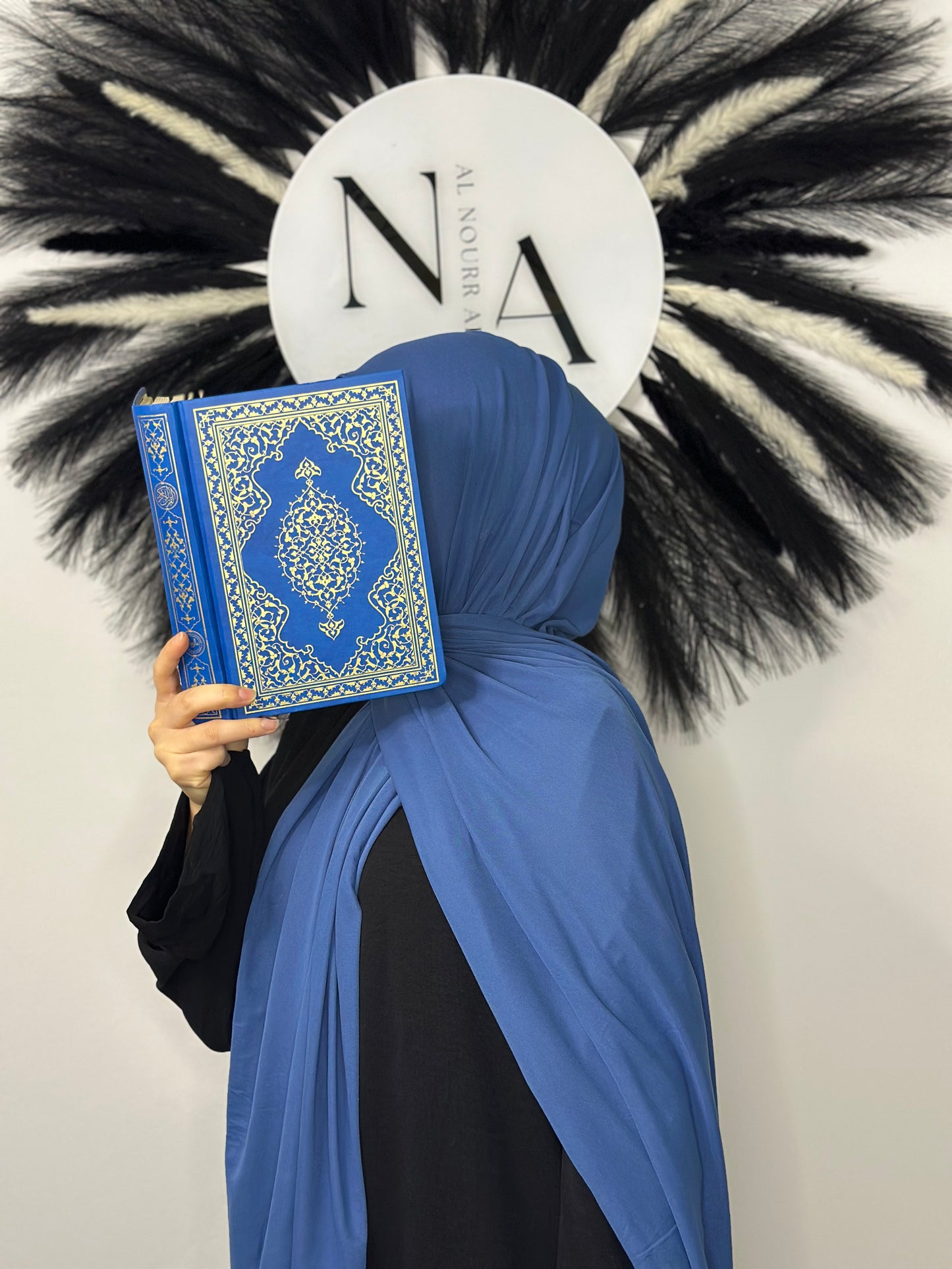 Jersey Hijab Blau