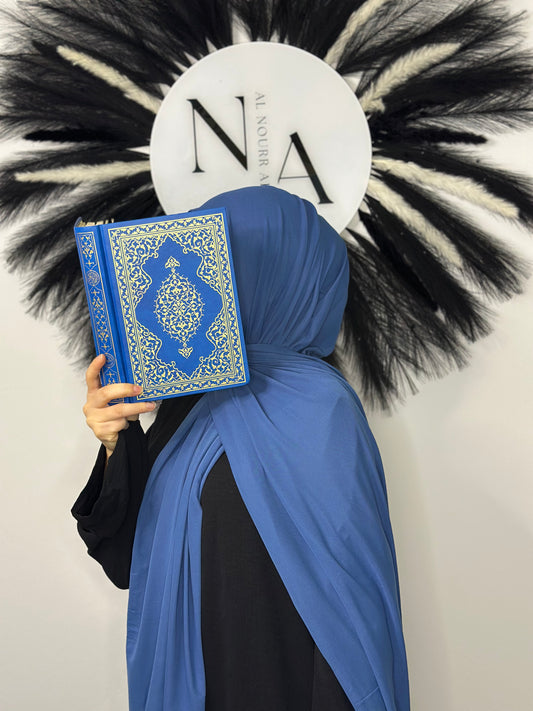 Jersey Hijab Blau