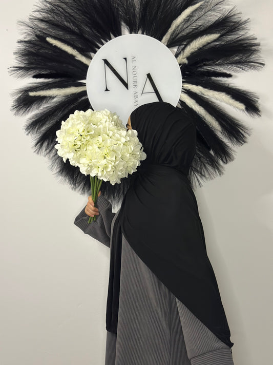 Jersey Hijab Schwarz